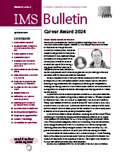 IMS Bulletin 53(3) cover image