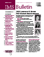 IMS Bulletin 53(7) cover image