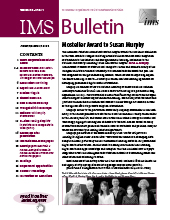 IMS Bulletin 54(1) cover image