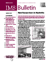 IMS Bulletin 54(6) cover image