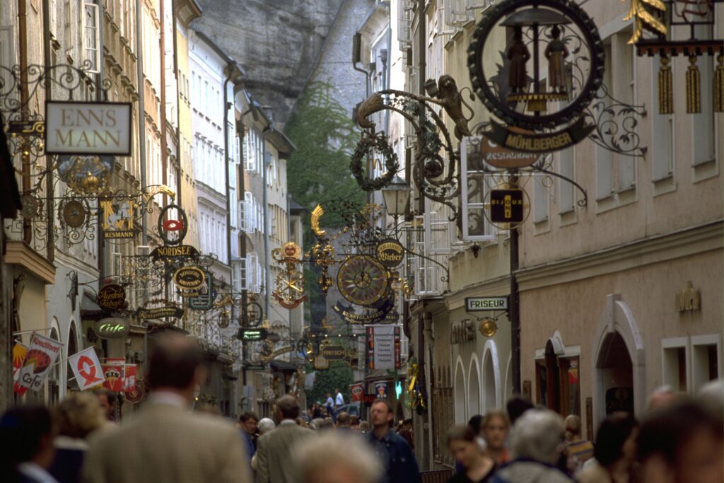 Getreidegasse, a street in Salzburg