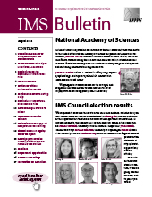 IMS Bulletin 55(5) cover image IMS Bulletin 55(5) cover image
