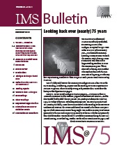 IMS Bulletin 38(9) cover image