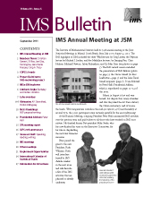 IMS Bulletin 40(6) cover image