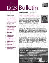 IMS Bulletin 40(8) cover image