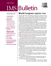 IMS Bulletin 41(1) cover image