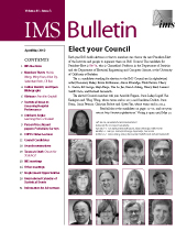 IMS Bulletin 41(3) cover image