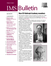 IMS Bulletin 41(4) cover image