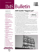 IMS Bulletin 44(6) cover image